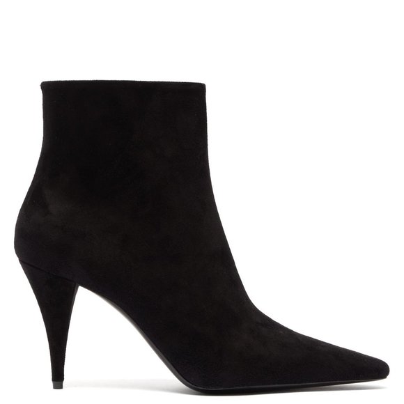 Saint Laurent NWT Authentic Kiki Suede Ankle Boots - Picture 9 of 14